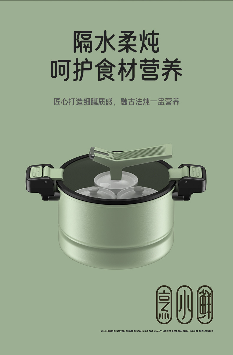 IBF艾博菲 烹小鲜·隔水微压炖锅 IBF2228DG