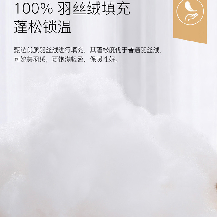 梦洁 1010289014 素馨羽丝绒四季被 1500g