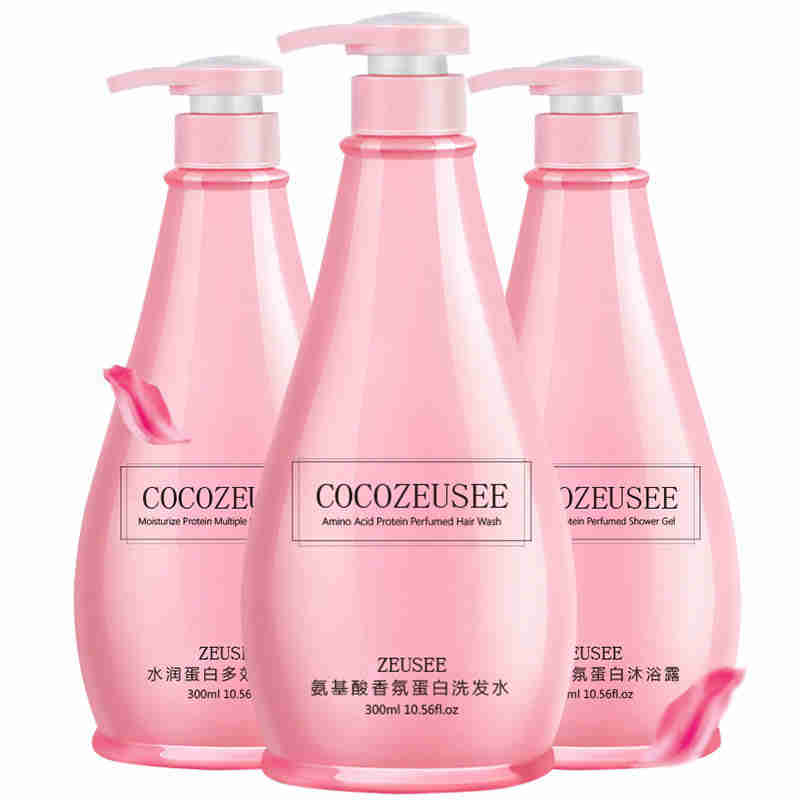 网红COCO香水洗发水护发素沐浴露身体乳套装4件套300ml*4