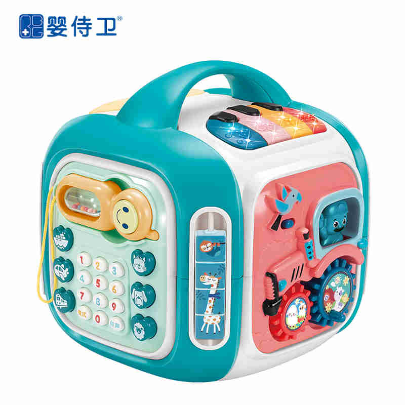 婴侍卫 儿童益智多功能十面体音乐盒CY-7068A