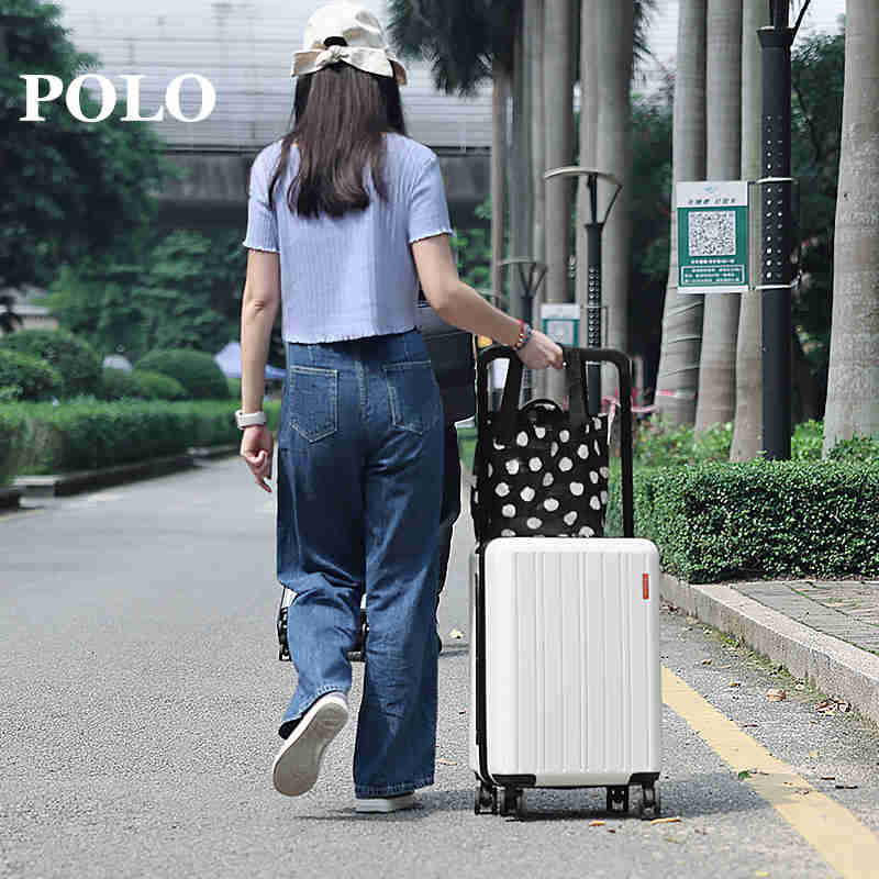 POLO 宽体拉杆箱大容量拉链行李箱男女登机旅行箱080751