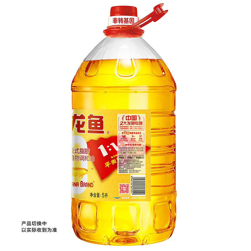 金龙鱼黄金比例食用调和油（非转）5L