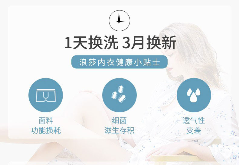 浪莎男士明筋弹力棉平角裤混色4条装 ES8111-4