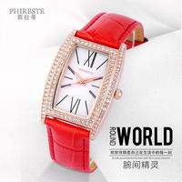 PHIRESTE翡拉蒂钻石手表 方圆世界（红色）PH8822B（钟丽缇同款）
