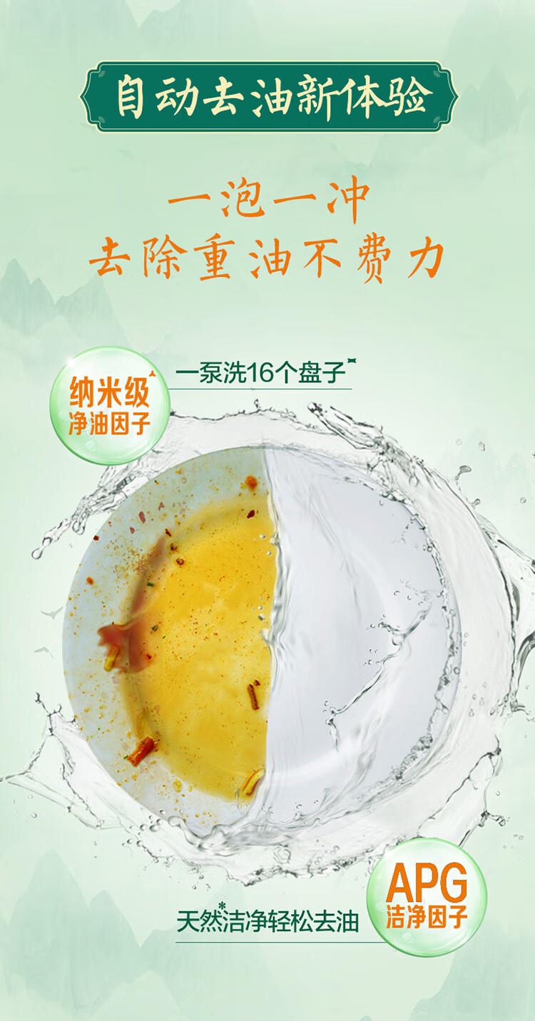 立白精品天然洗洁精（青提茉莉）1kg