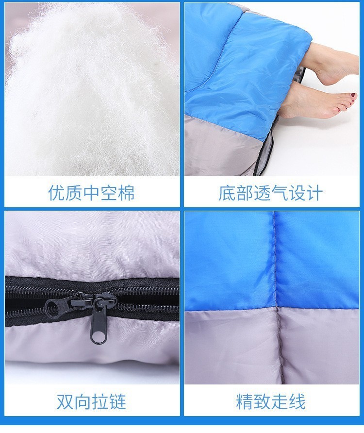 猎燕露营睡袋户外信封式带帽防潮1.35KG柔软 贴身恒温透气LYXFSD01"
