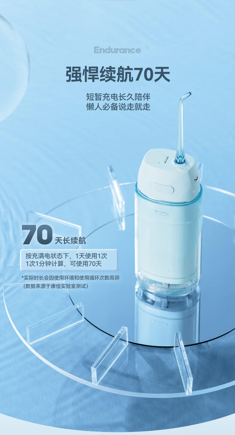 康佳洗牙器便携清洁器口腔冲洗器高频动脉水冲KCYQ-171