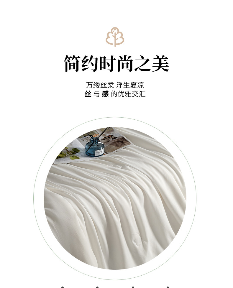 红秀世纺 抗菌天然纯蚕丝被 500g SF2303-T003