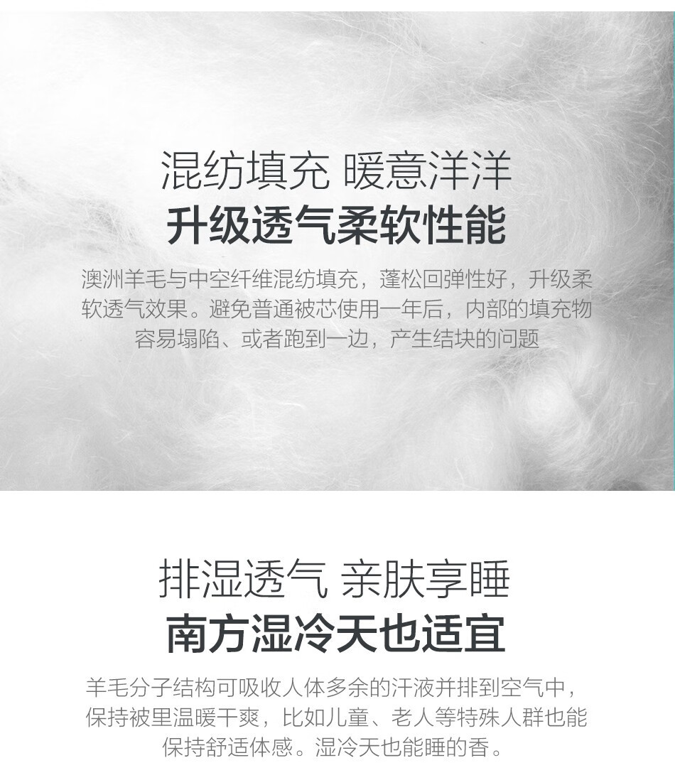 罗莱 悦美澳毛四季被VYM2023-3