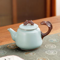 八方礼鱼跃龙门11入茶具（豆青）