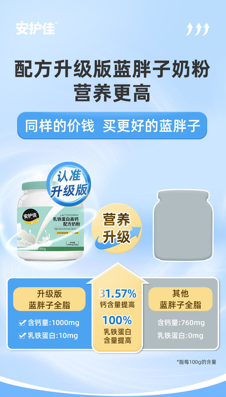 安护佳乳铁蛋白配方奶粉 800g