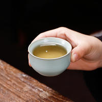 八方礼鱼跃龙门11入茶具（豆青）