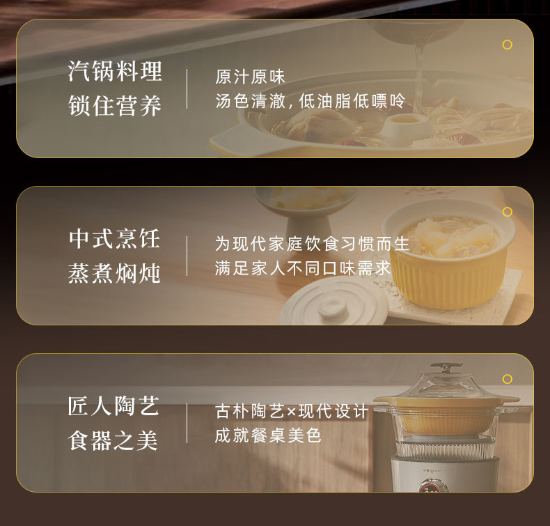 东菱（Donlim） 多功能蒸炖锅 家用电蒸锅 电炖盅煲汤煮粥蒸汽锅隔水炖 料理锅（煮锅+汽锅）DL-9009