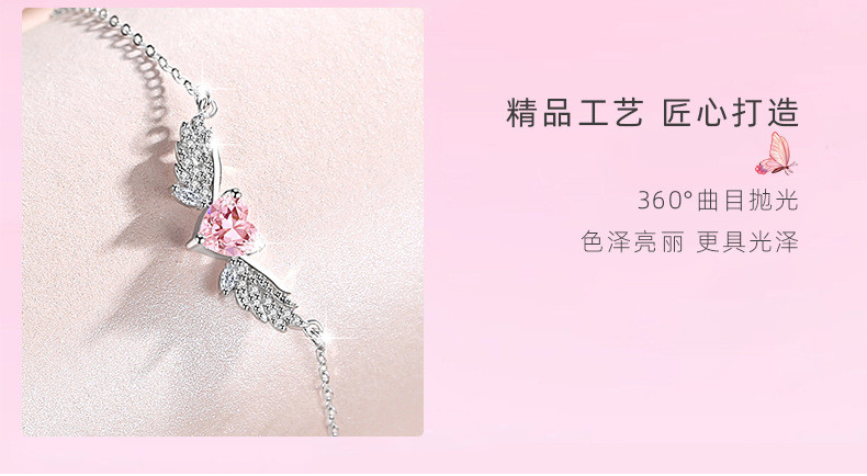 天使之翼纯银925手链女小众设计轻奢款