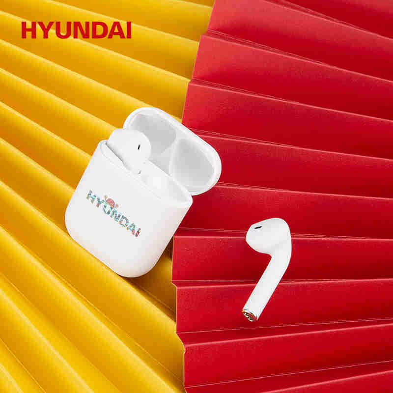 现代HYUNDAI-TWS蓝牙耳机真无线双耳运动耳机i12国潮版