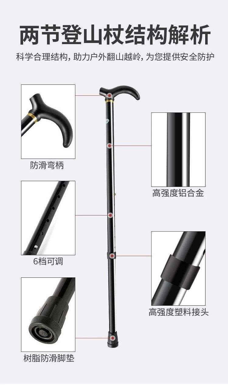 猎燕登山杖黑色