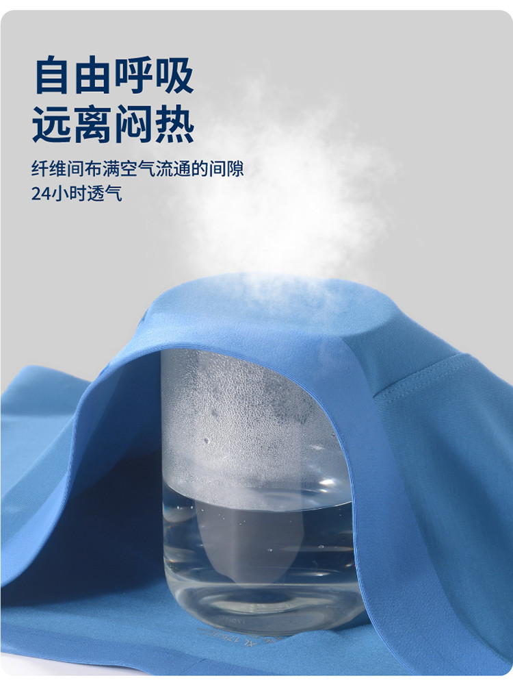 纤丝鸟 （3条装）80支奥地利兰精超细莫代尔国家AAA级抗菌标准无痕男士平角裤ZC8006