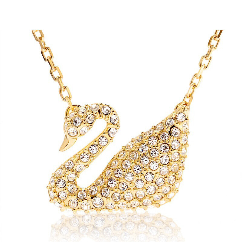 施华洛世奇 ICONIC SWAN 金色天鹅项链5063921