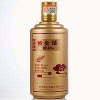 黄金叶地利烫金53度酱香型白酒500ml
