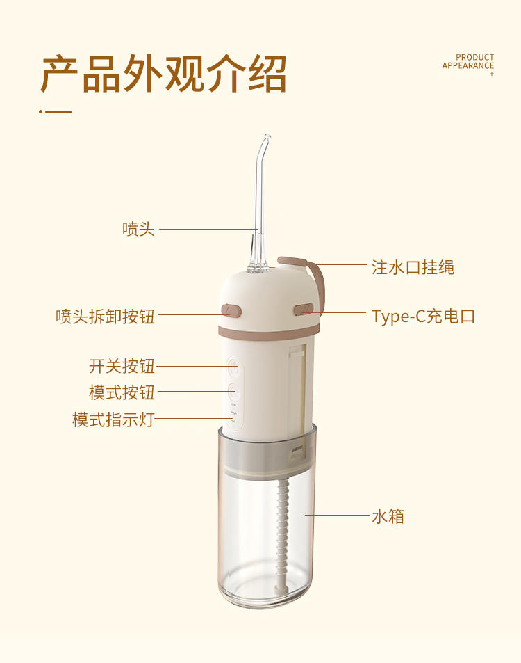 和正 便携式冲牙器HZ-IT-5