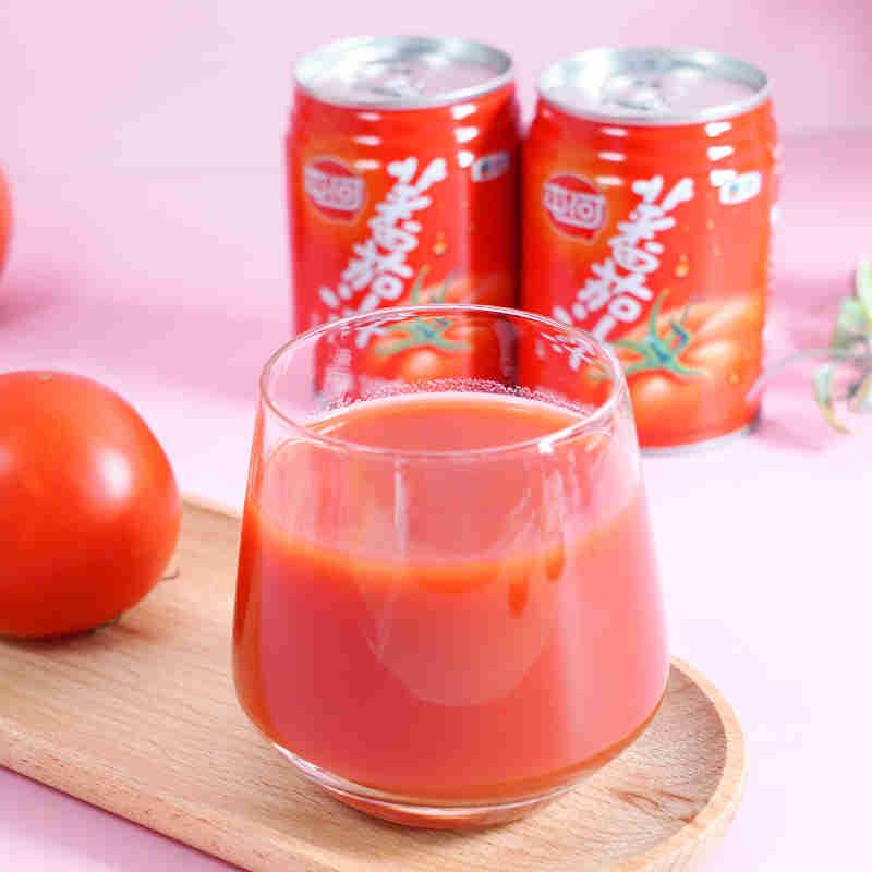 中粮屯河番茄汁245ml*10罐饮料整箱批发果蔬汁杏汁健康无添加剂番茄汁