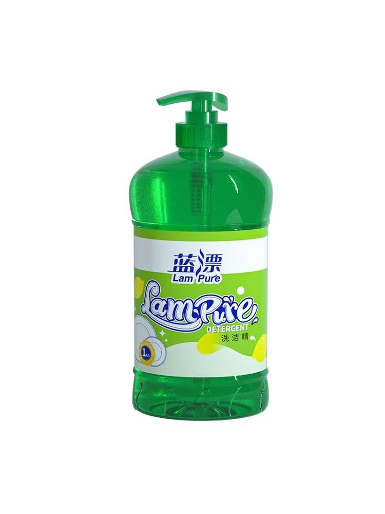 LP-361886蓝漂1KG柠檬香型洗洁精1瓶装（透明瓶装）