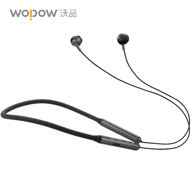 沃品蓝牙耳机硅胶项圈挂脖式运动跑步低音适用于苹果安卓手机BT31