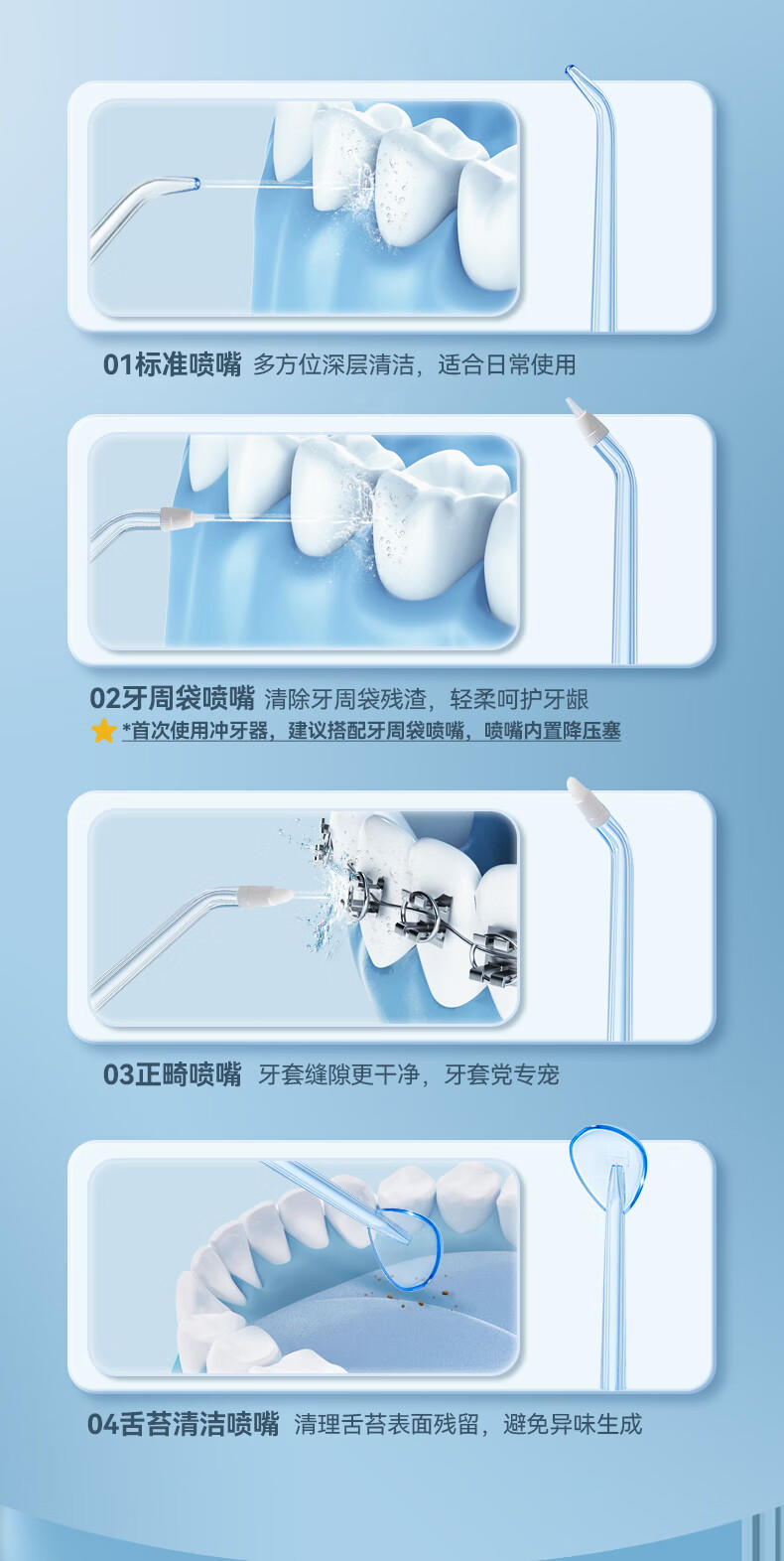 康佳洗牙器便携清洁器口腔冲洗器高频动脉水冲KCYQ-171