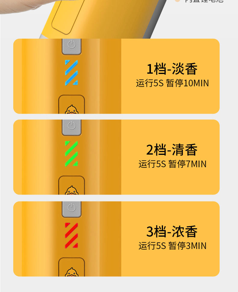 G.DUCKKIDS哈罗小黄鸭自动喷香空气净味加湿机器JY-901小黄鸭香薰机