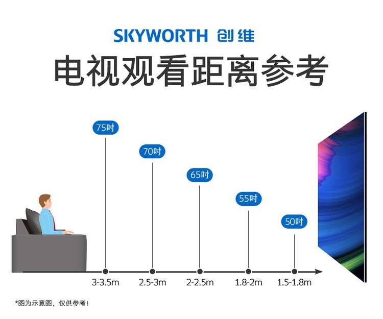 Skyworth创维高清无界全面屏2+16G电视机 55英寸 55BG22(专供款）