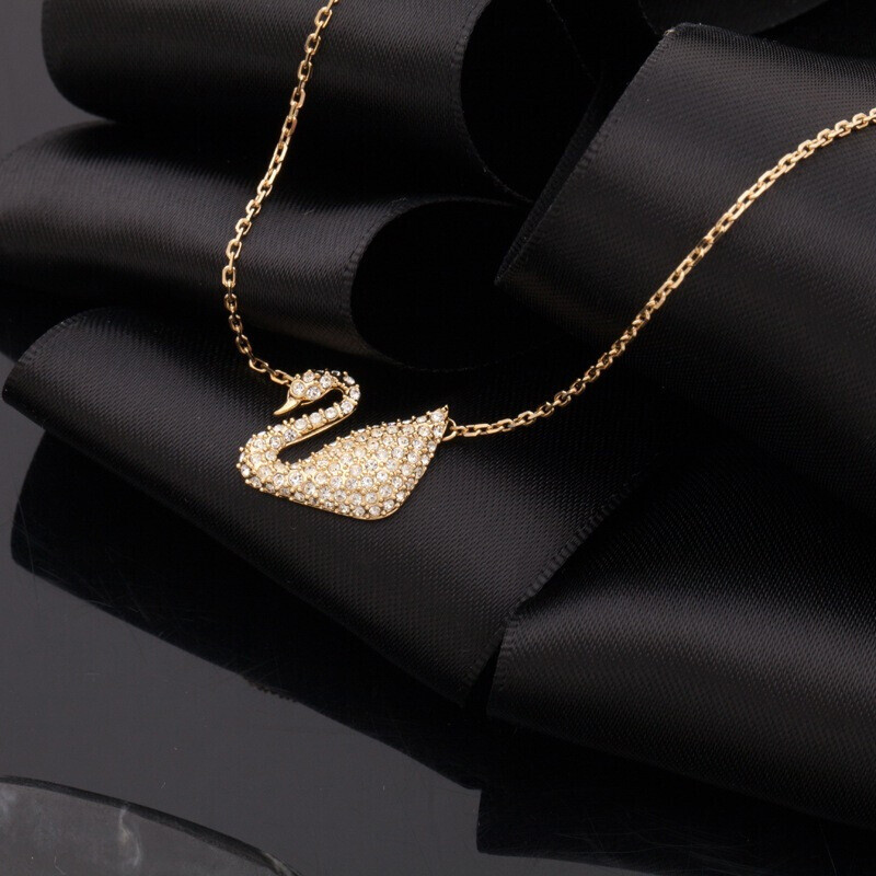 施华洛世奇 ICONIC SWAN 金色天鹅项链5063921