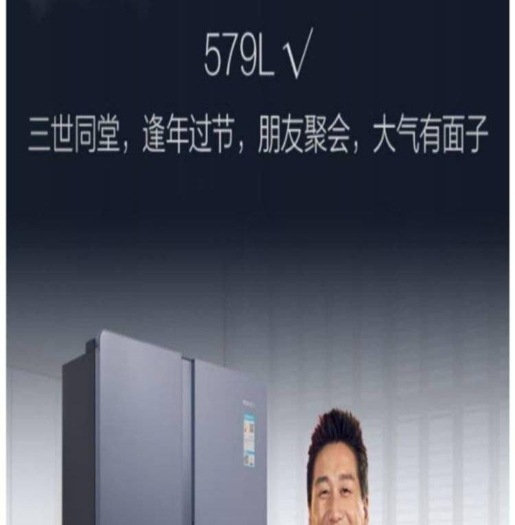 康佳（KONKA）579升 电脑温控 风冷无霜 对开门冰箱BCD-579WD5EGL