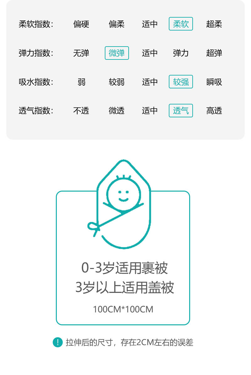 纤丝鸟60支精梳纯棉六层纱布浴巾毯子儿童毯夏凉毯