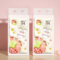 ZYQ-46715竹叶情白色气垫挂式抽纸（莓有烦恼）