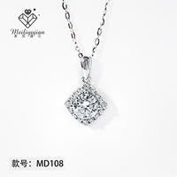 金六福珠宝 MD108 围镶方包 白钻/1克拉