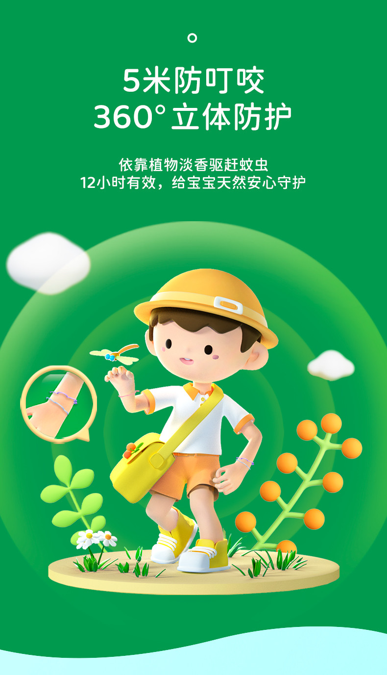 植气防护手环12条（花园） CO-B02-G-12