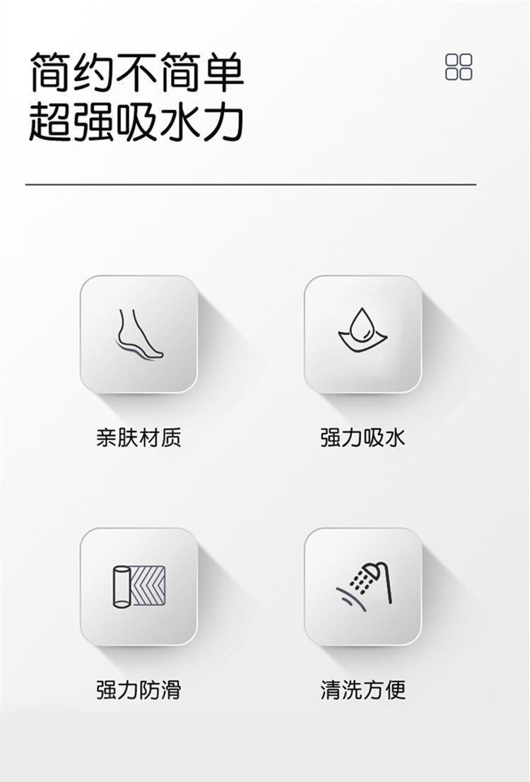 卡通动物地垫浴室硅藻泥地垫吸水地垫入户门门垫防滑垫