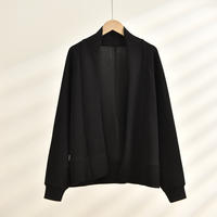 纤丝鸟 空气层休闲保暖可外穿家居服女士蝙蝠开衫 C23D64