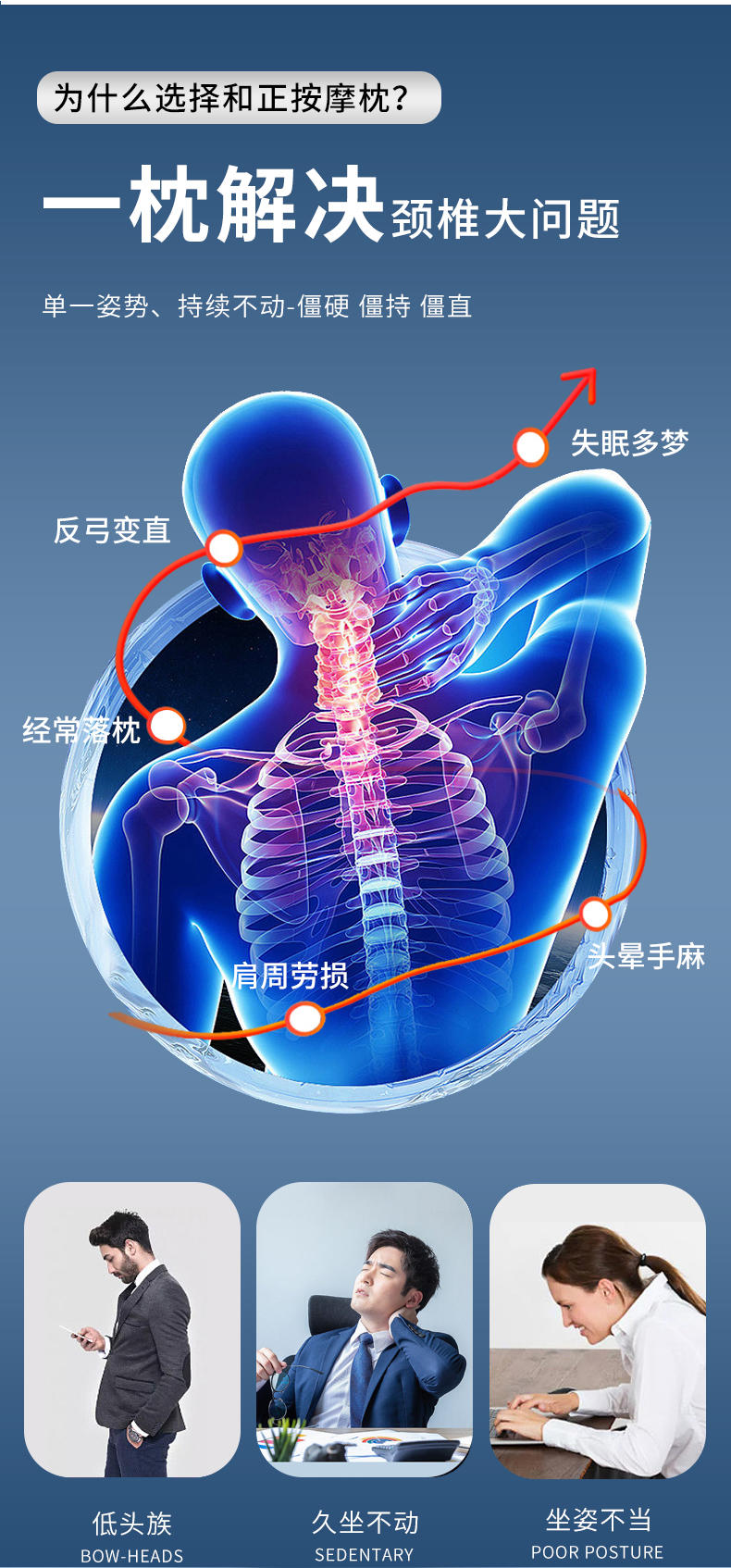 和正 颈椎按摩枕 HZ-JAZ-1