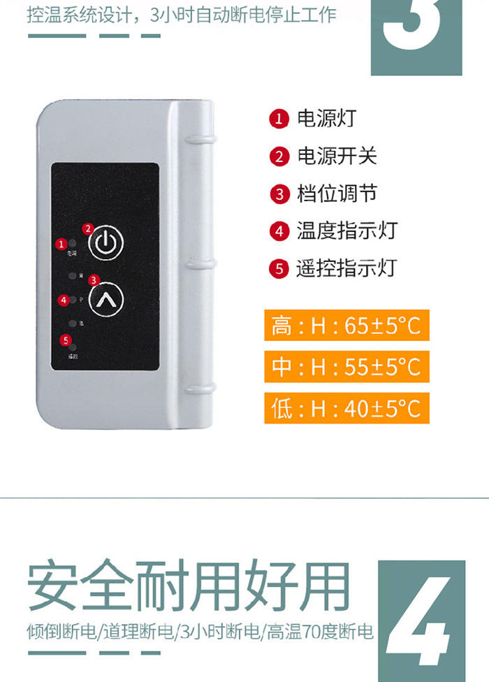 暖脚神器暖腿插电冬天冬季老人暖脚宝脚底加热垫办公室桌下取暖器XG-8612