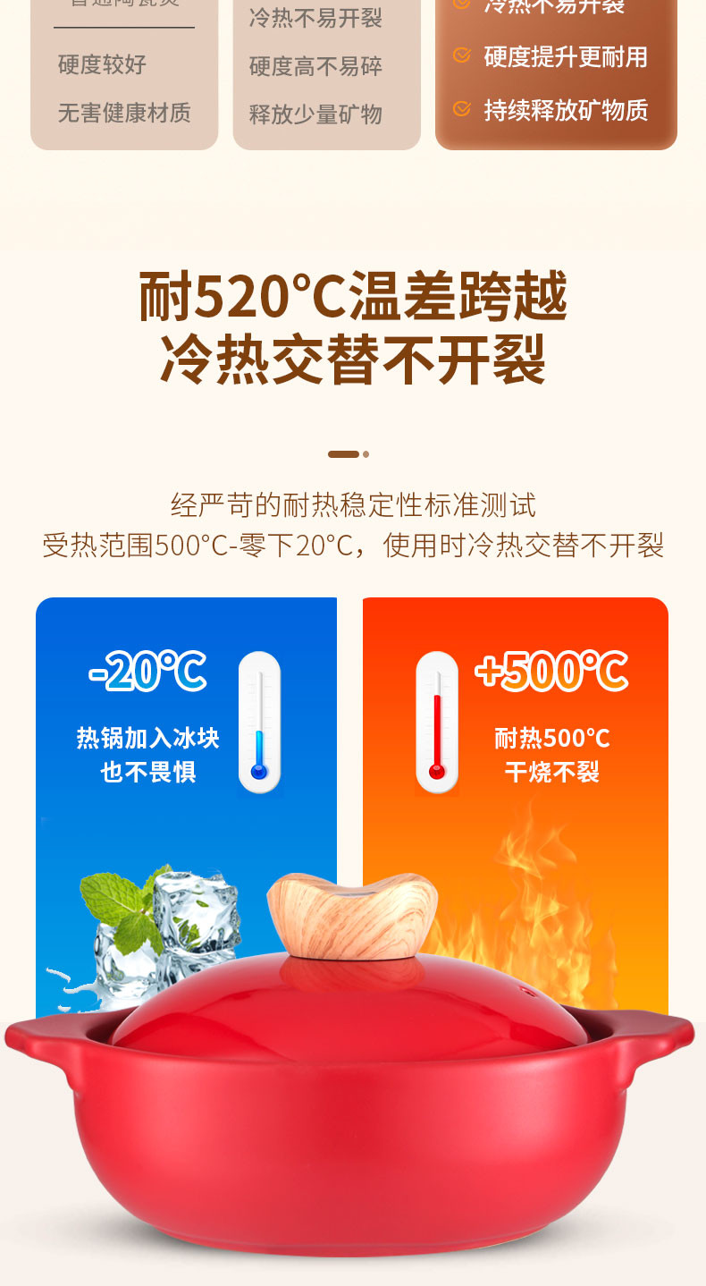 泥火匠 耐高温家用 悦享-好运来干烧炖锅【1500ml适用1-3人】