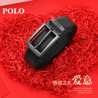 POLO经典男士商务头层皮针扣皮带072691a