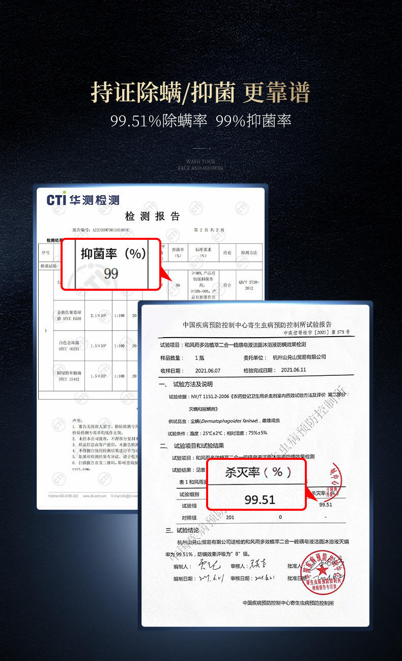 和风雨 多效植萃二合一硫磺皂液洁面沐浴液