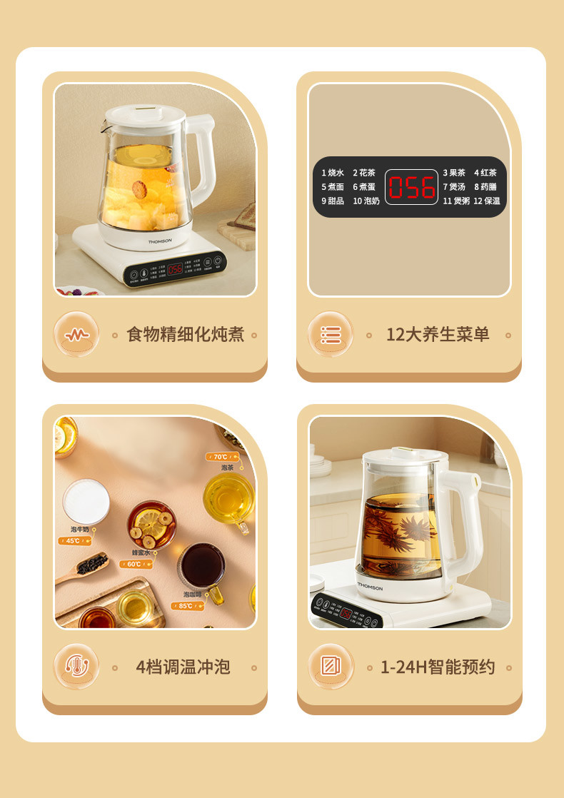 汤姆逊 液体加热器(养生壶) C-T0910