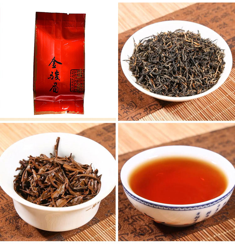 节日送礼盒小种红茶金骏眉铁观音茉莉花茶简易装铁盒茶叶