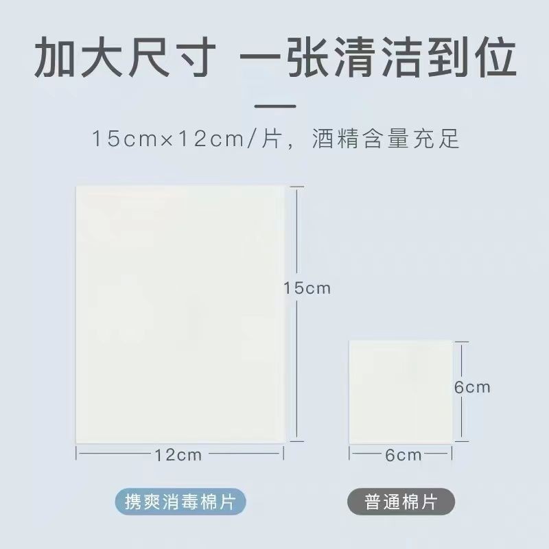 云南白药携爽75%酒精棉片消毒湿巾40片独立包装一次性消毒 【升级装45片/盒】*两盒