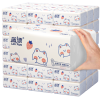 LP-42731蓝漂白色抽纸24包装（草莓猫L码）