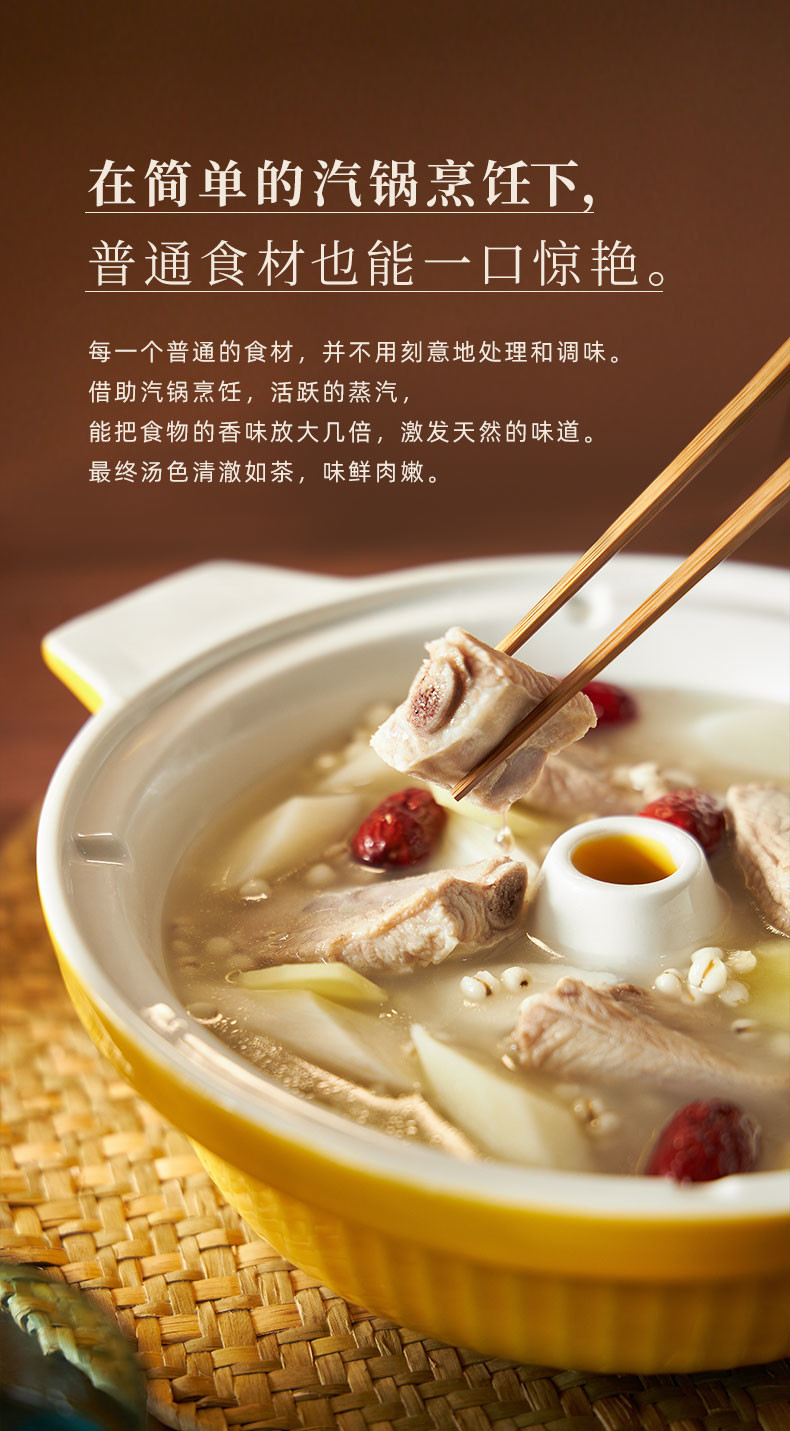 东菱（Donlim） 多功能蒸炖锅 家用电蒸锅 电炖盅煲汤煮粥蒸汽锅隔水炖 料理锅（煮锅+汽锅）DL-9009