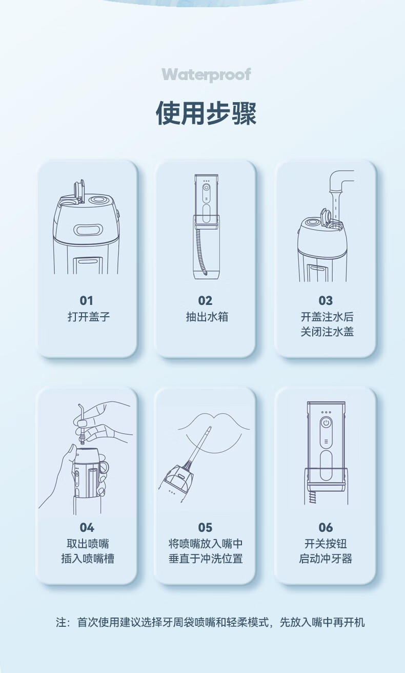 康佳洗牙器便携清洁器口腔冲洗器高频动脉水冲KCYQ-171