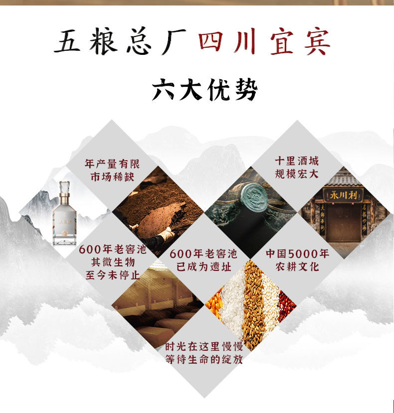 五粮液52度浓香型白酒宜宾原产五粮坊500ml